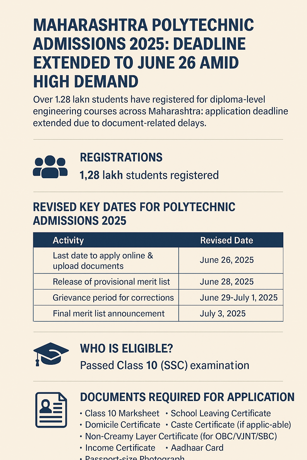 Maharashtra Polytechnic Admissions 2025